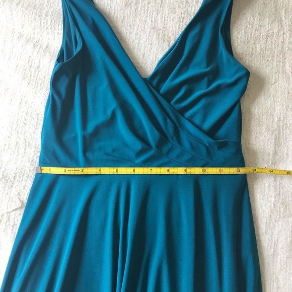 Nordstrom Teal jersey midi dress - Picture 6 of 7
